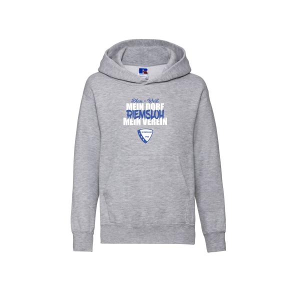 TSV Riemsloh - Kapuzen Sweater KIDS - mein Dorf, mein Verein - grau